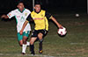 Rigo Gonzalez of FC Tuxpan(left) and Jonathan Lizano of Bateman Painting watching the ball