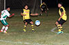 Ball in the middle with Isaac Bonilla of FC Tuxpan(left), Romulo Tubatan(center) and Juan Zuluaga of Bateman