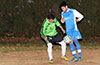 Orlando Perez of Hampton FC(left) and Rodolfo Marin of Tortorella fighting for the ball