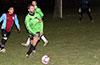 Jose Almansa of Hampton FC looking for the open man up the field