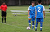 Eddie Lopez of Tortorella Pools and team mate Esteban Uchupaille(#2) getting ready for the kick off
