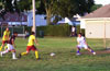 Cesar Correa of Hamptons has a one on one with Maidstone keeper Alex Mesa, but is unable to score