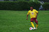 Walter Arias of Hamptons  Arsenal on the attack