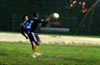 Dwight Amade of Espo(front) hitting the ball with his hand inside the penalty box from Christian Lopez of Maidstone