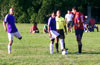 Carlos Torres of Bateman(left) Alex(ref) and Diego Marles of Maidstone just before kick off