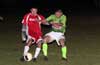 Danny Salazar of Tortorella Pools(left) and Juan Velazquez of FC Tuxpan fighting for the ball