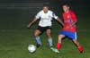 Gerber Garcia of Maidstone Market(left) and Juan Velezquez of FC Tuxpan fighing for the ball