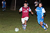 Mario Olaya of Maidstone Market(left) out running Daniel Salazar of Tortorella