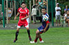 Stiven Orrego of Tortorella Pools(left) and Mathew Ramirez of Maidstone Market watching the ball