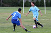 Jose Almansa of Hampton FC(right) about to get by Carlos Portillo of Bateman