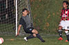 Jorge Alvarado of Maidstone(center) can not stop the clearing by of Sag Harbor