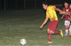 Andres Perez of FC Tuxpan about to score on Sag Harbor