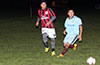 Jose Guarra of Sag Harbor(left) and Irineo Amador of Hampton FC watching the ball