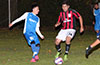 Esteban Uchupaille of Tortorella Pools(left) and Erasmo Guzman of Sag Harbor going for the ball