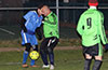 Leonardo Garcia of Bateman(left) and Wilber Hernandez of Hampton FC looking at the ball