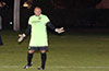 QuiQue Araya, Hampton FC goalie near the mid field line when the ball was on the Tortorella Pools half