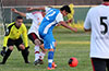 Tortorella keeper, Alejandro Bolanos,(left) watching the action