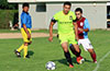 Gehider Garcia of Hampton FC(front) being guarded by Mario Olaya of Maidstone Market