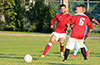 Jefferson Ramirez(rear) and Xavi Piedramartel(#6) of Maidstone Market watching the ball