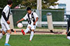 Jason Manual of Sag Harbor United blasting the ball up the field