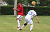 Roberto Meza of Sag Harbor(left) and Manuel Ramos of Hampton Construction watching the ball
