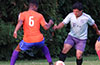 Faustion Meza of FC Tuxpan(right) trying to get by Donte Donigal of EH Soccer Fever