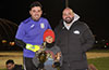 Alex Mesa(left) of Maidstone 'Golden Glove' winner next to his son and Charles Escalante