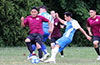 Gustavo Gutama of East Hampton controlling the ball