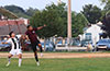 Juan Zuluaga of FC Tuxpan(left) and Elvis Rojas of East Hampton going for the ball