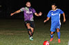 Bryan Cueva of Maidstone Market(left) and David Rodriguez of Tortorella Pools racing toward the ball