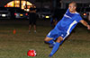 Cristian Munoz of Tortorella Pools blasting the ball up the field