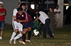 Gustavo Gutama of East Hampton SC(front) and Maicol Parra of Sag Harbor fighting for the ball