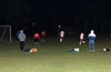 Half time action when we play on a dark field. Hard to see what is going on